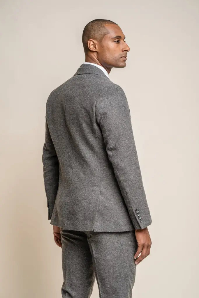 Completo grigio Tweed da uomo - Cavani Martez grey suit 2 pezz