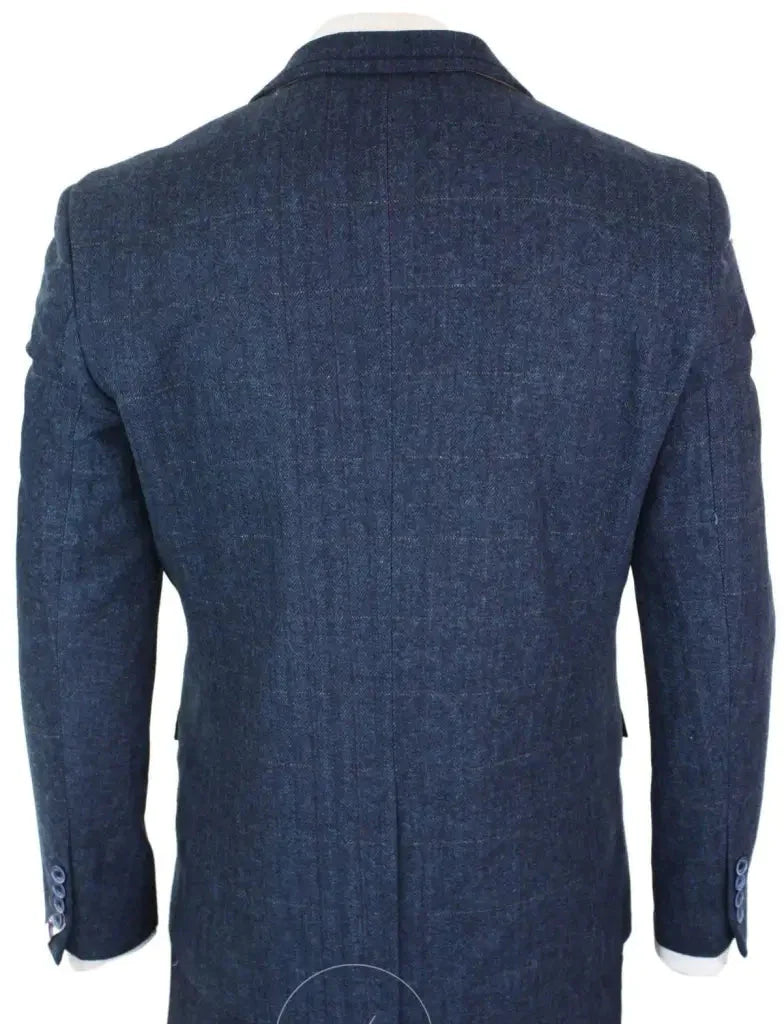 Completo a Tre Pezzi Cavani Peaky Blinders - Carnegi Navy Tweed Suit