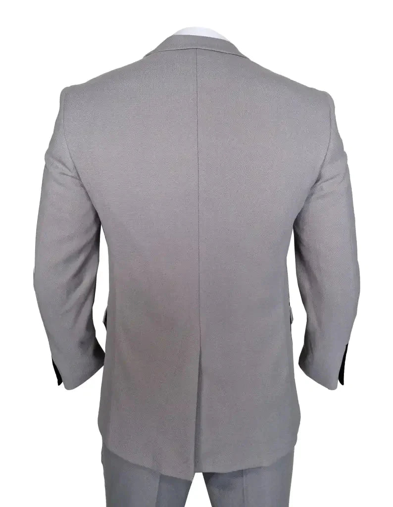 Completo grigio a 3 pezzi per uomo a quadri - Edwin Silver suit