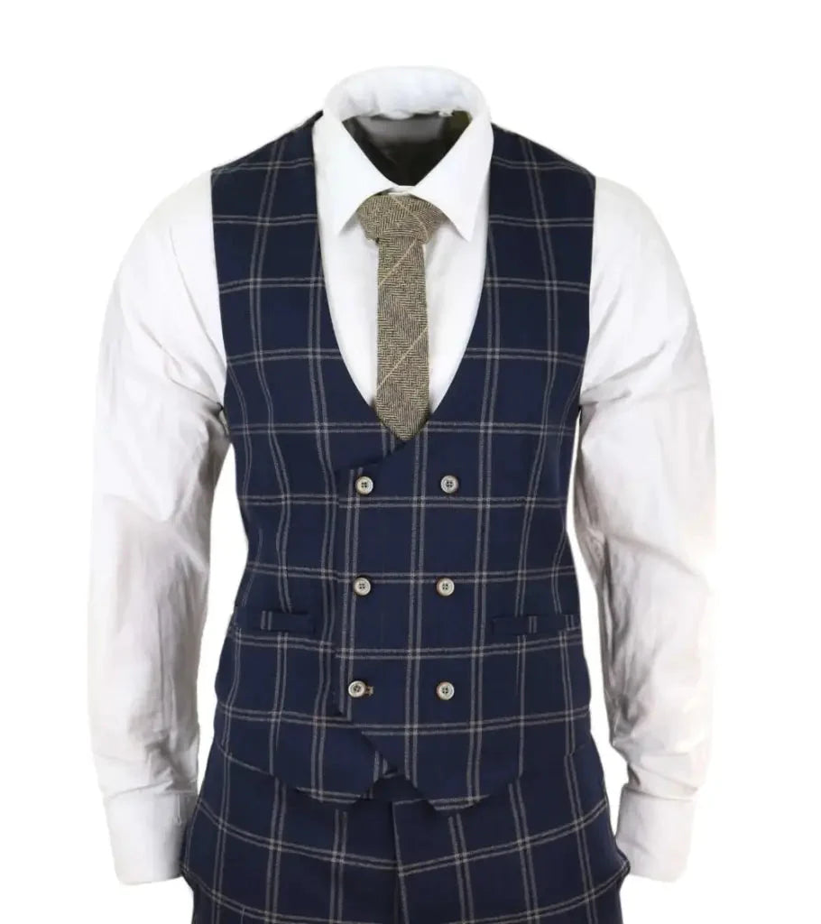 Hardy Navy Suit 3-Delig pak Gentlemans suit - driedelig pakCompleto Hardy navy, 3 pezzi slim fit