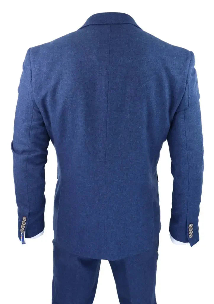 Completo da uomo in tweed slim fit - Cavani Orson blu