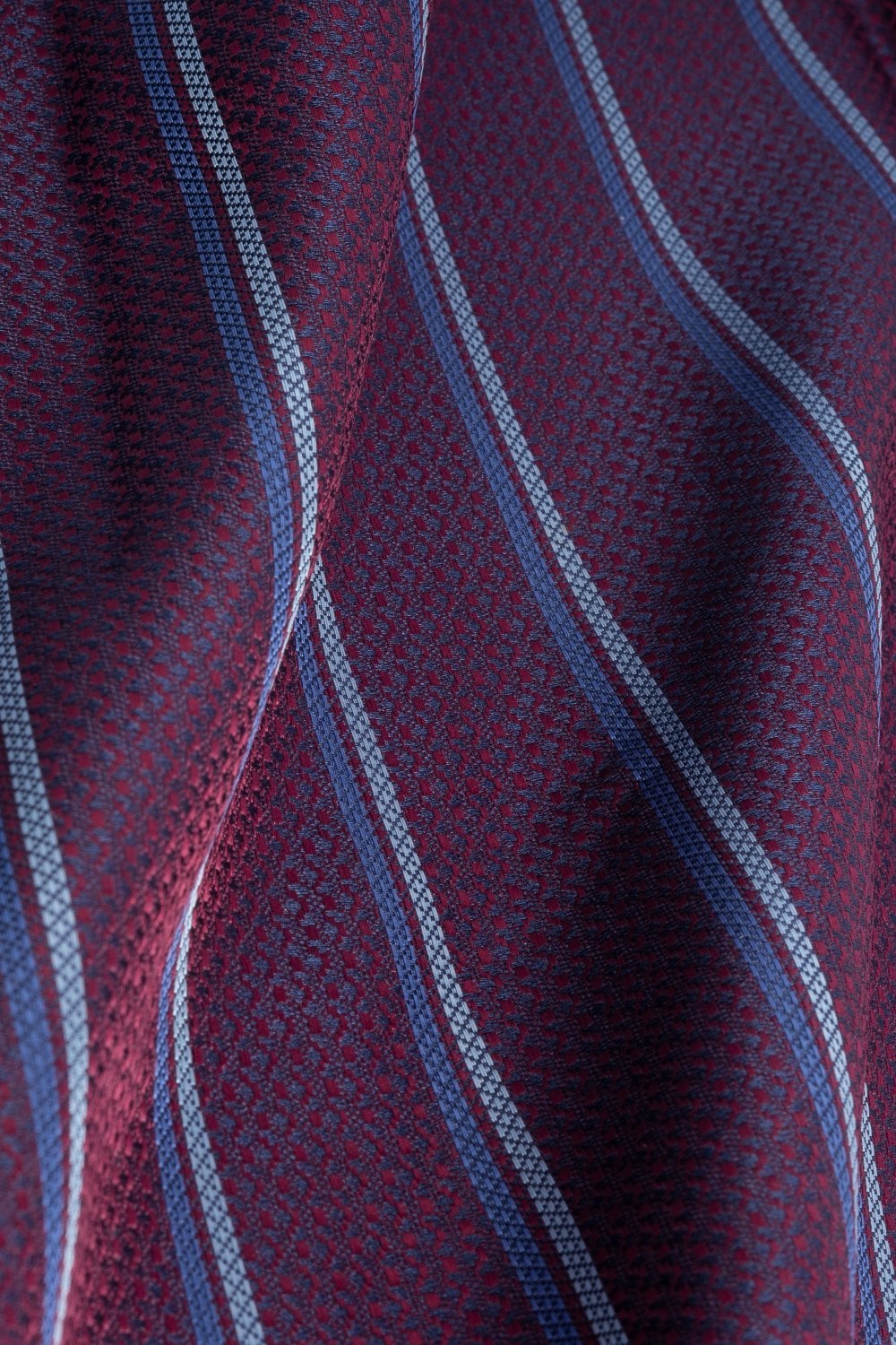 Cavani - Set Cravatta a Righe Bordeaux