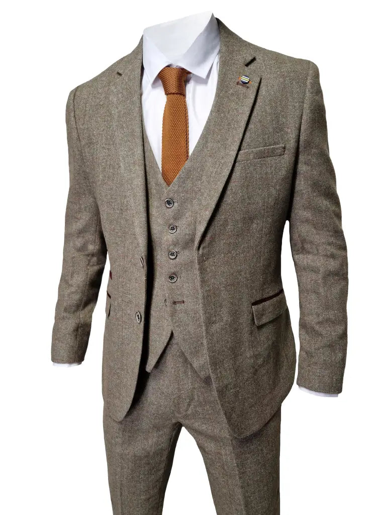 Shelby Suit - Completo da uomo 3 pezzi Cavani Gaston Sage