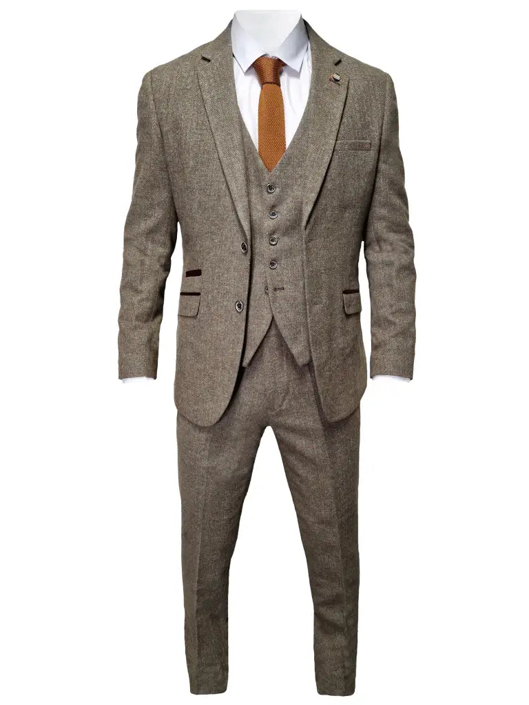 Shelby Suit - Completo da uomo 3 pezzi Cavani Gaston Sage