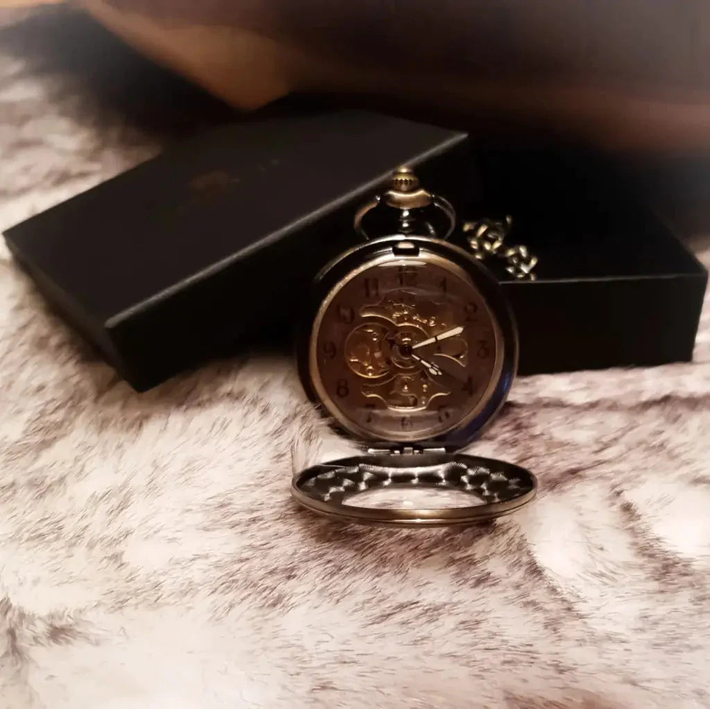 Orologio da tasca Peaky Blinders in bronzo vintage a carica automatica
