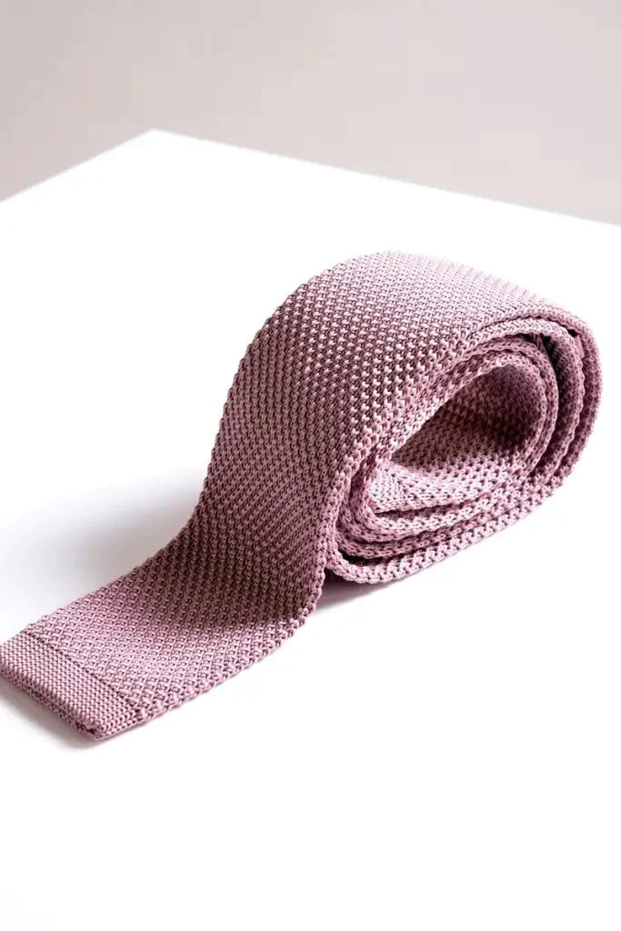Stropdas Marc Darcy pink knitted - stropdas